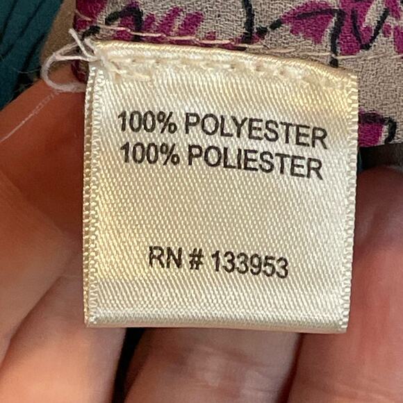 Let it Be Floral Print Sleeveless Blouse Top - size Medium - Picture 3 of 5